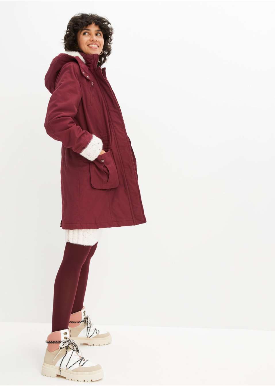 Parka en coton rembourrée