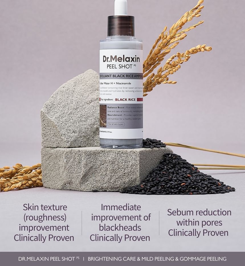 Dr.Melaxin - Peel Shot Exfoliant Zwarte Rijst Ampul