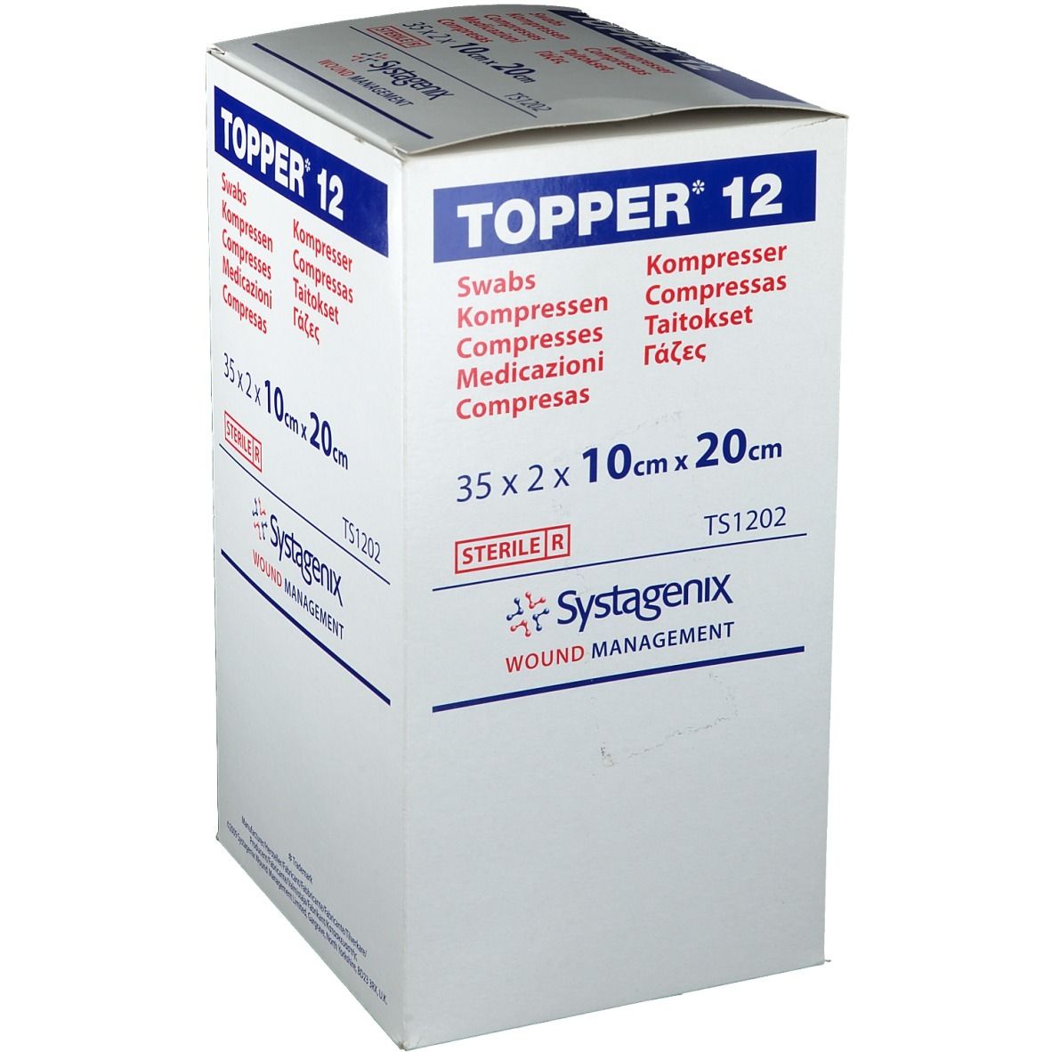 TOPPER® 12 Kompressen steril 10 x 20 cm