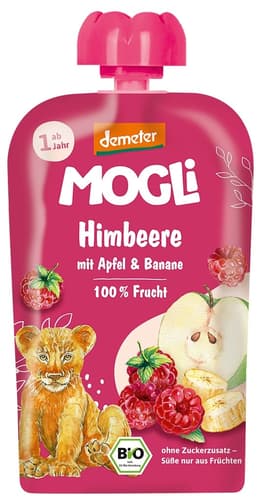 Mogli Bio Quetschie Himbeere mit Apfel und Banane