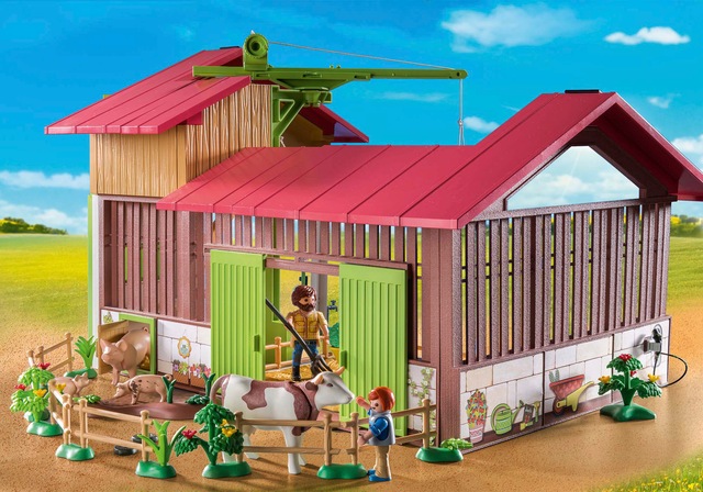 Playmobil® Konstruktions-Spielset »Grosser Bauernhof (71304), Country« teilweise aus recyceltem Material; Made in Germany