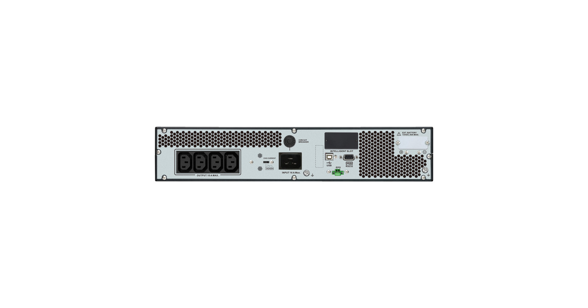 APCEasy UPS On-Line 2000VA SRV2KRILRK-E ups  (Zwart, 1800 W, 4U, 4x C13, intelligente kaartsleuf, LCD, verlengde runtime, met railkit)