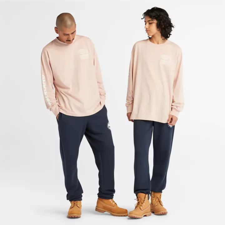 Pantalon de survêtement à logo Refibra unisexe en bleu marine