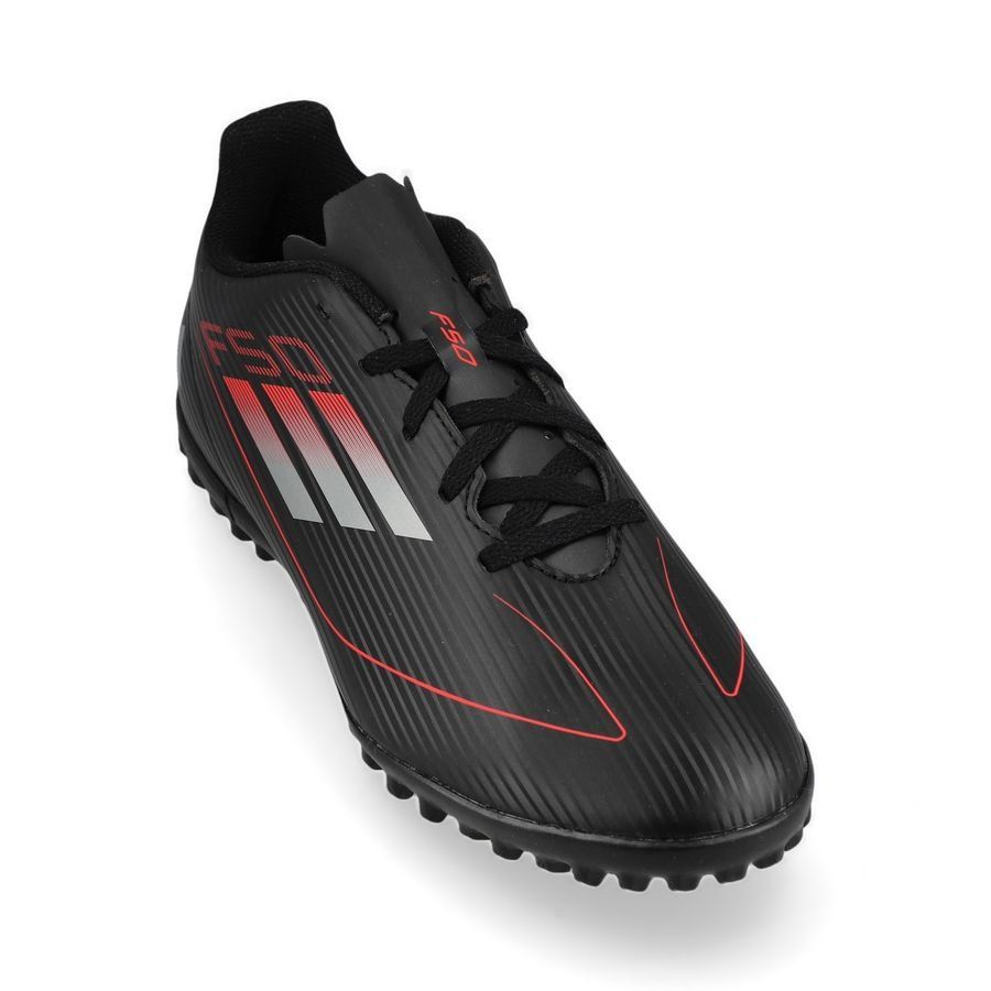 adidas F50 Club TF Stealth Victory - Noir/Argenté/Lucid Red Enfant