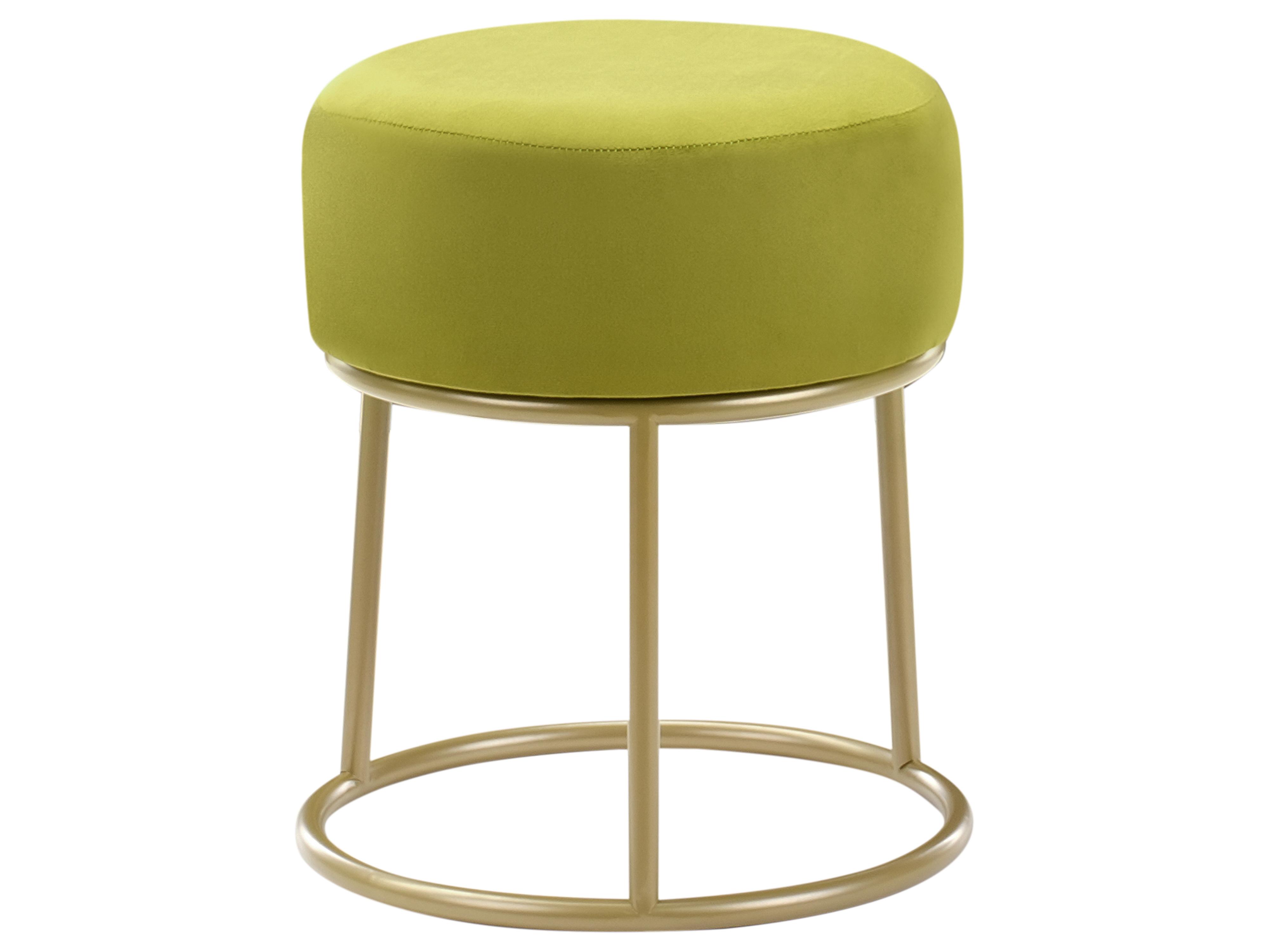 Hocker DELCO Fluweel Limoengroen