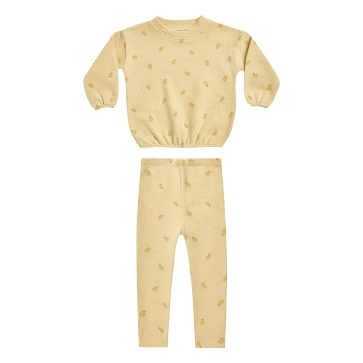 Rylee + Cru Sweat + Legging Ananas Eponge | Jaune