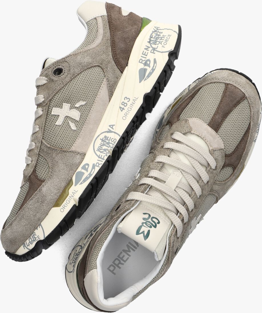 PREMIATA groene premiata lage sneakers mase