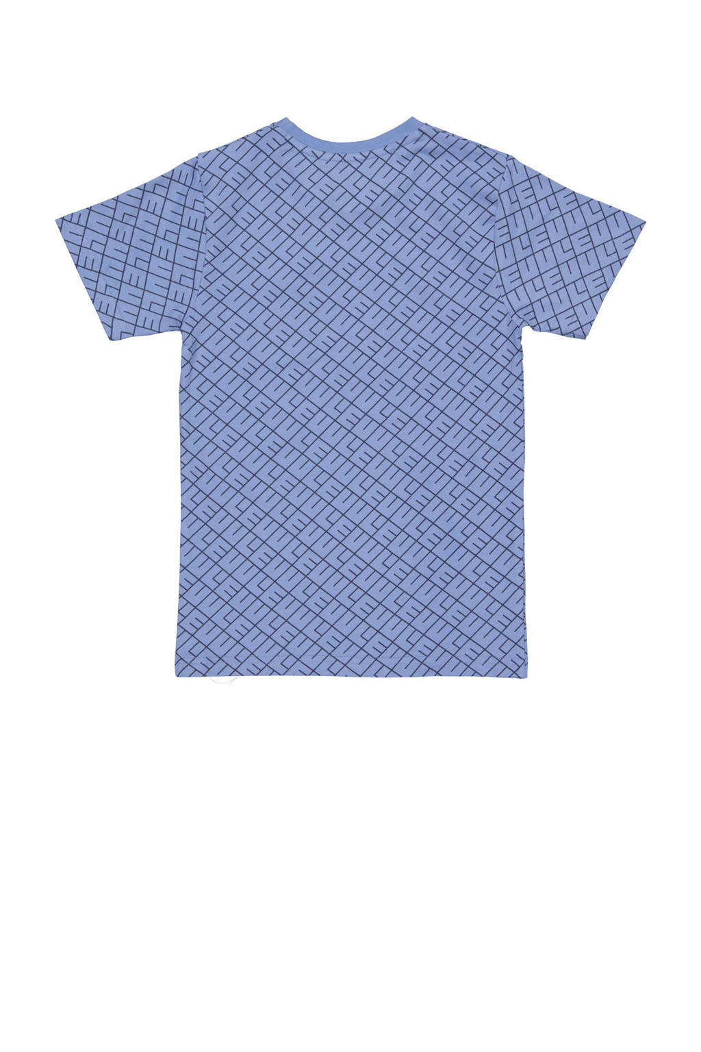 LEVV T-shirt KADEN met tekst blauw
