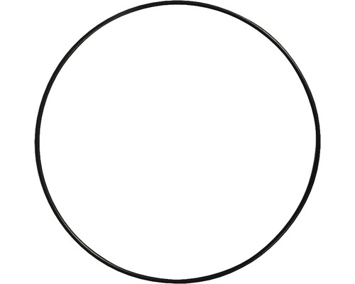 Gecoate metalen ringen, 15 cm ø, zwart
