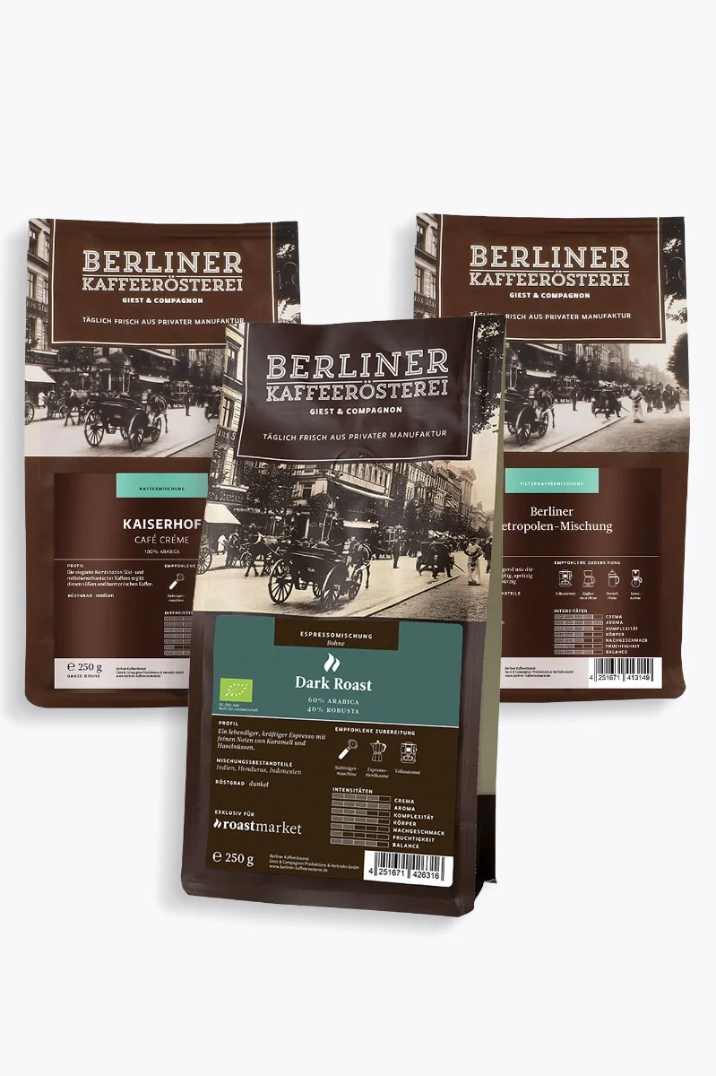 Berliner Kaffeerösterei Exklusives Probierpaket 750g