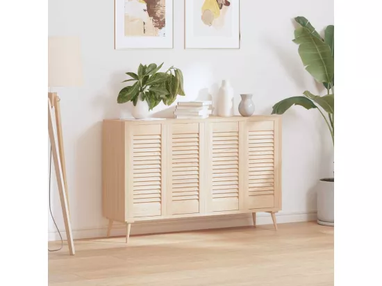 Portes d'armoire à persiennes 4 pcs 61,5x29,5 cm pin massif