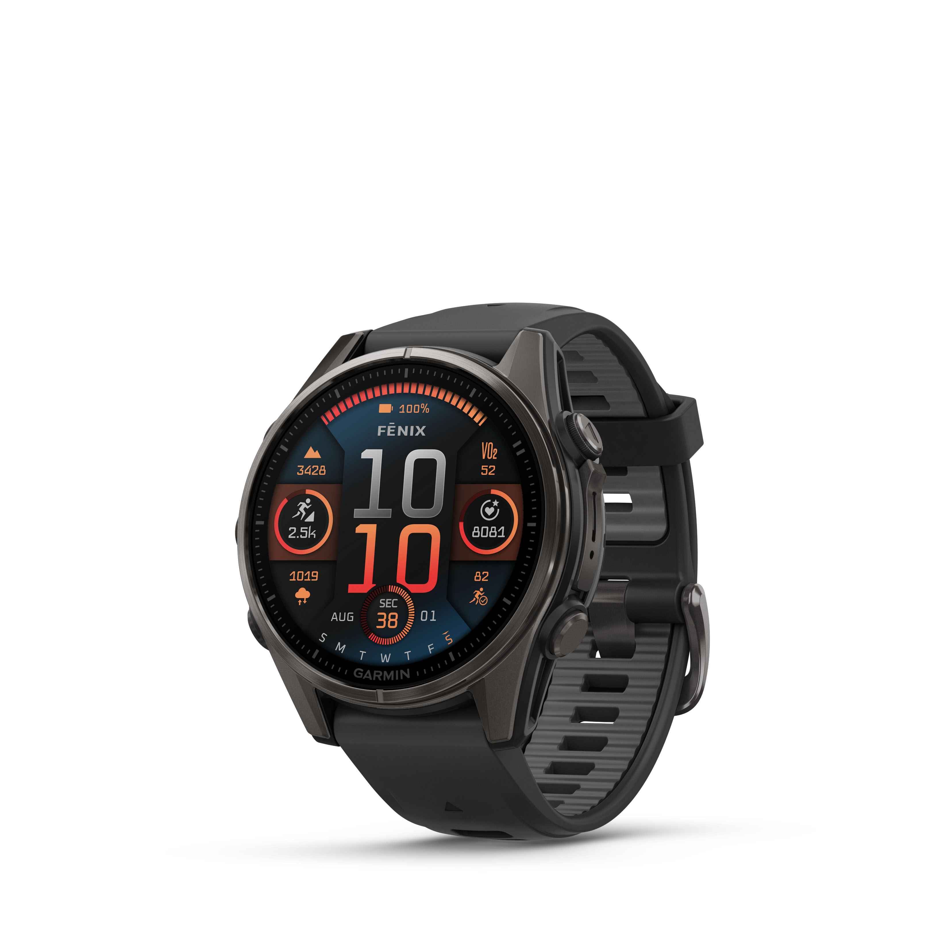 Garmin Fenix 8 43mm Amoled Sapphire Carbon Gray/Black