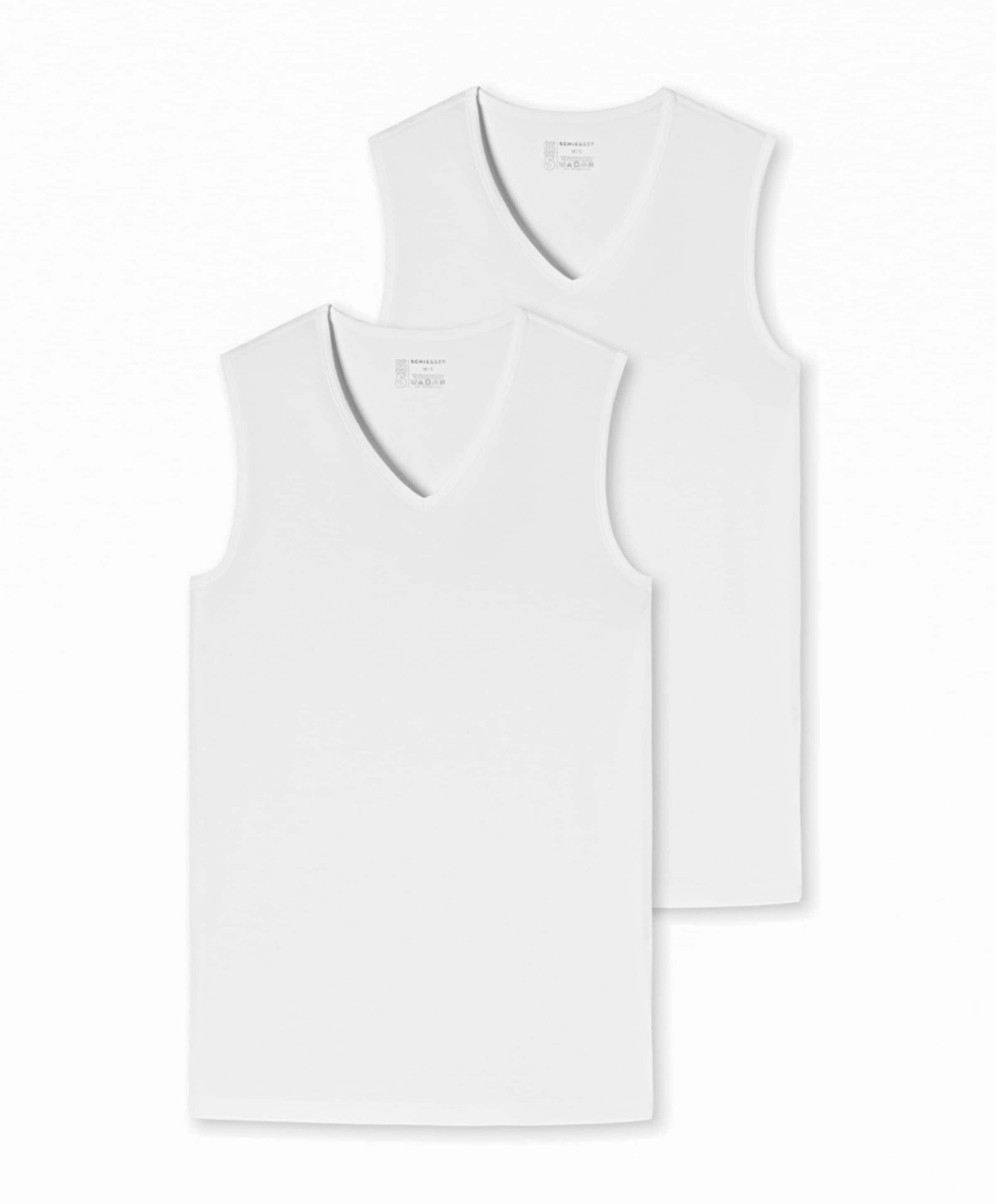Schiesser Heren singlet wit