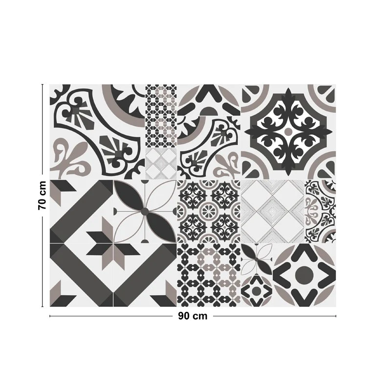 Crédence cuisine Fond de hotte ALU : L 90cm x H 70cm - NAPLES TAUPE 99