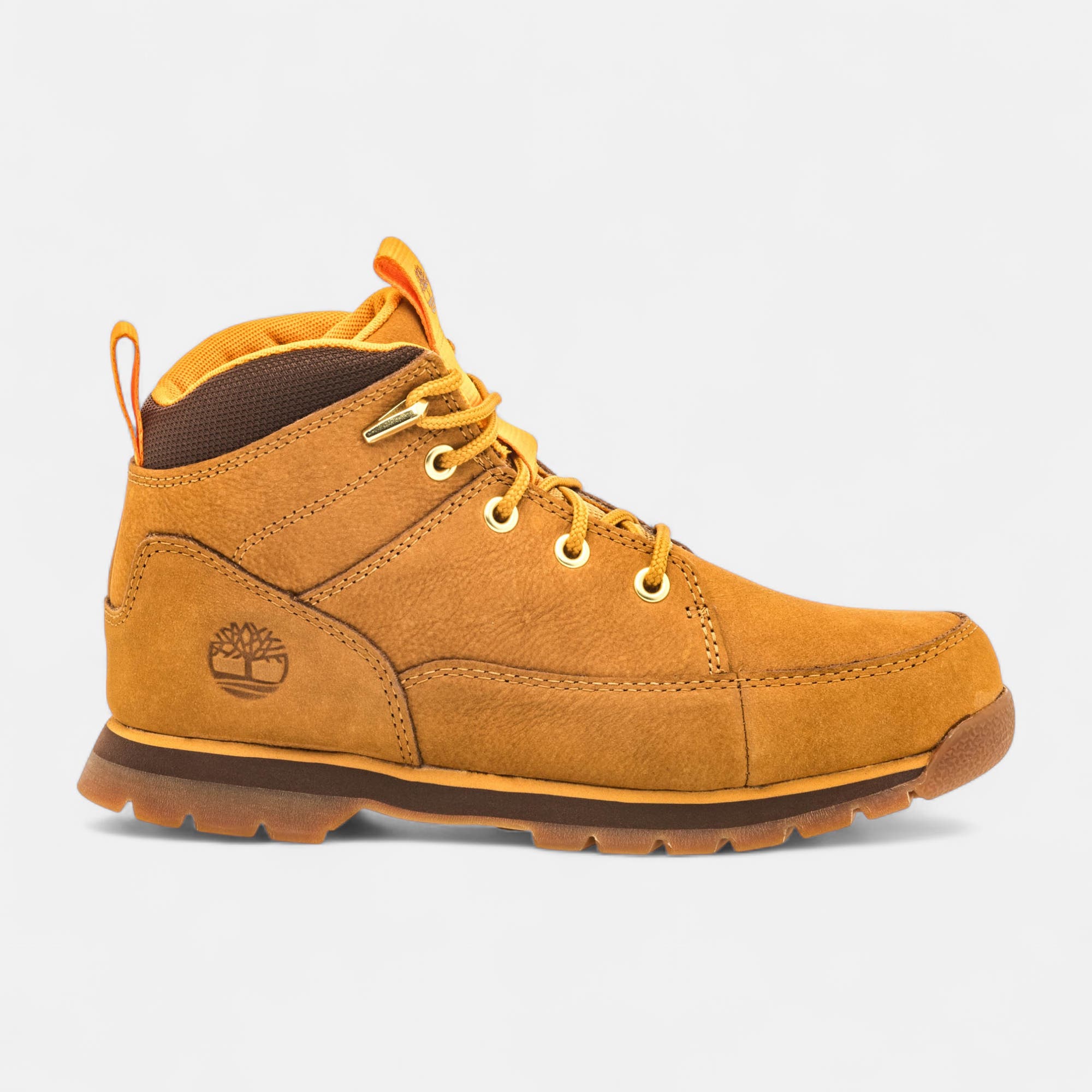 Boots Garçon en cuir jaune