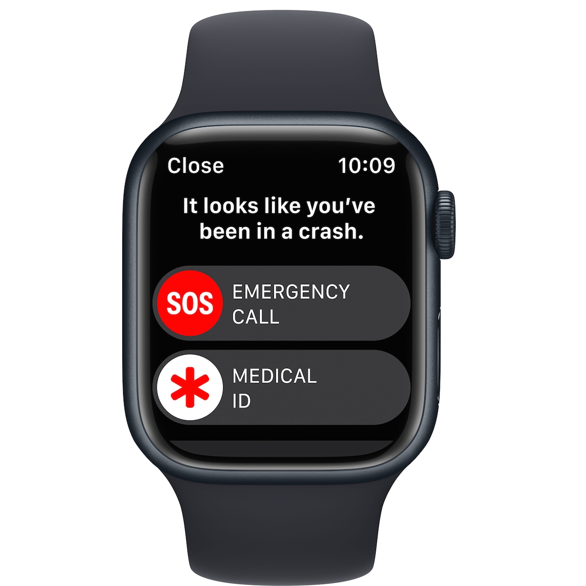 Apple Watch Series 8 41mm Cellular (midnatt alu / midnatt sportsreim)