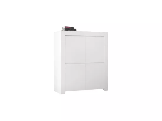 Vaisselier 4 portes Blanc mat - PISE