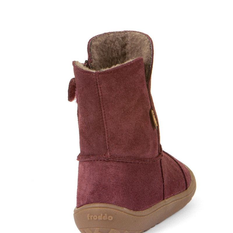 Froddo Froddo Barefoot Tex Suede Fourrées Bordeaux