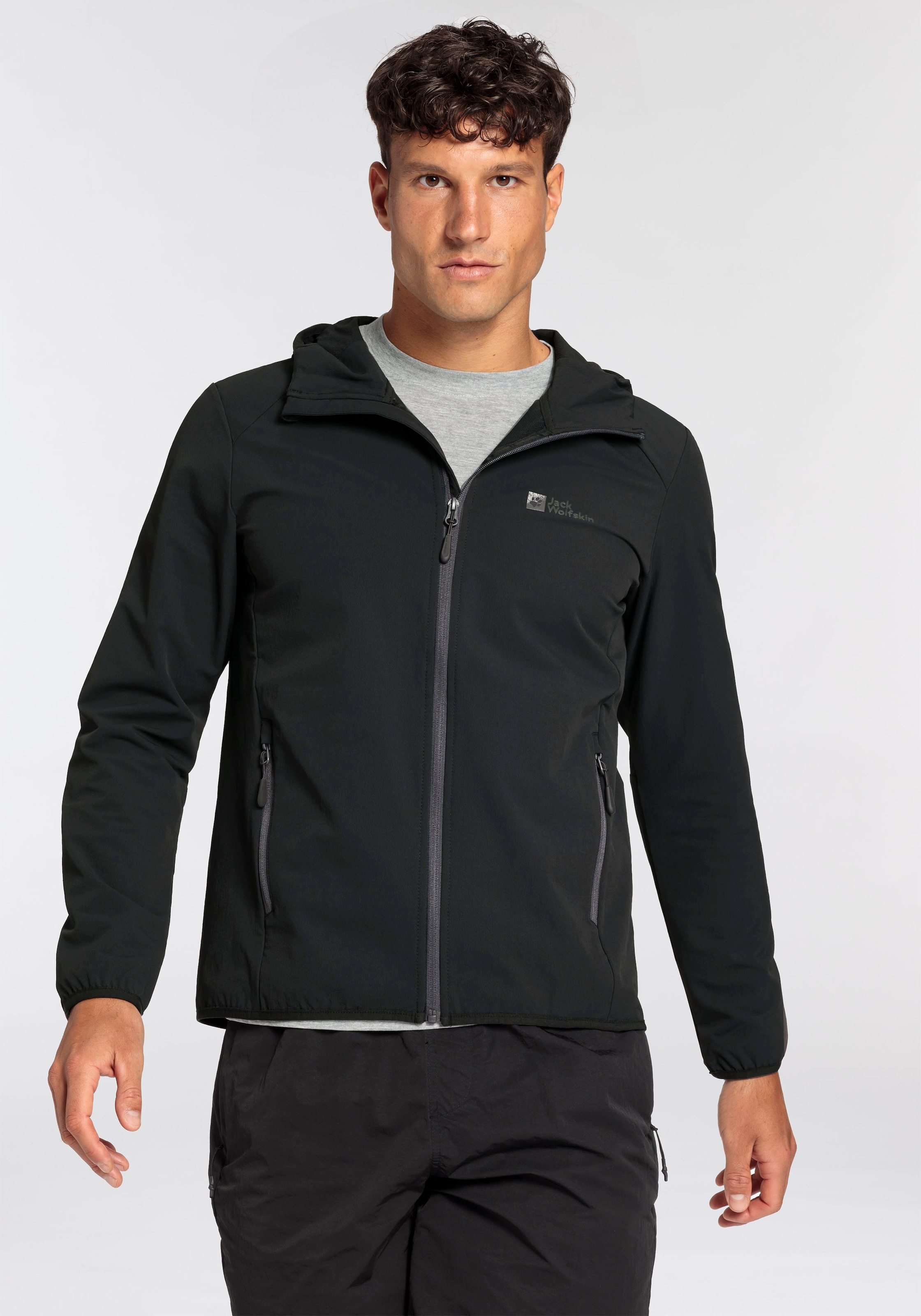 Jack Wolfskin Softshelljacke »RIVENTAL« mit Kapuze Übergangsjacke