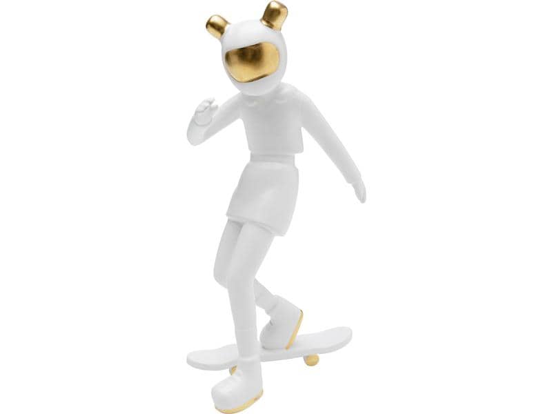Kare Dekofigur Skating Astronaut Weiss Deko-Objekt
