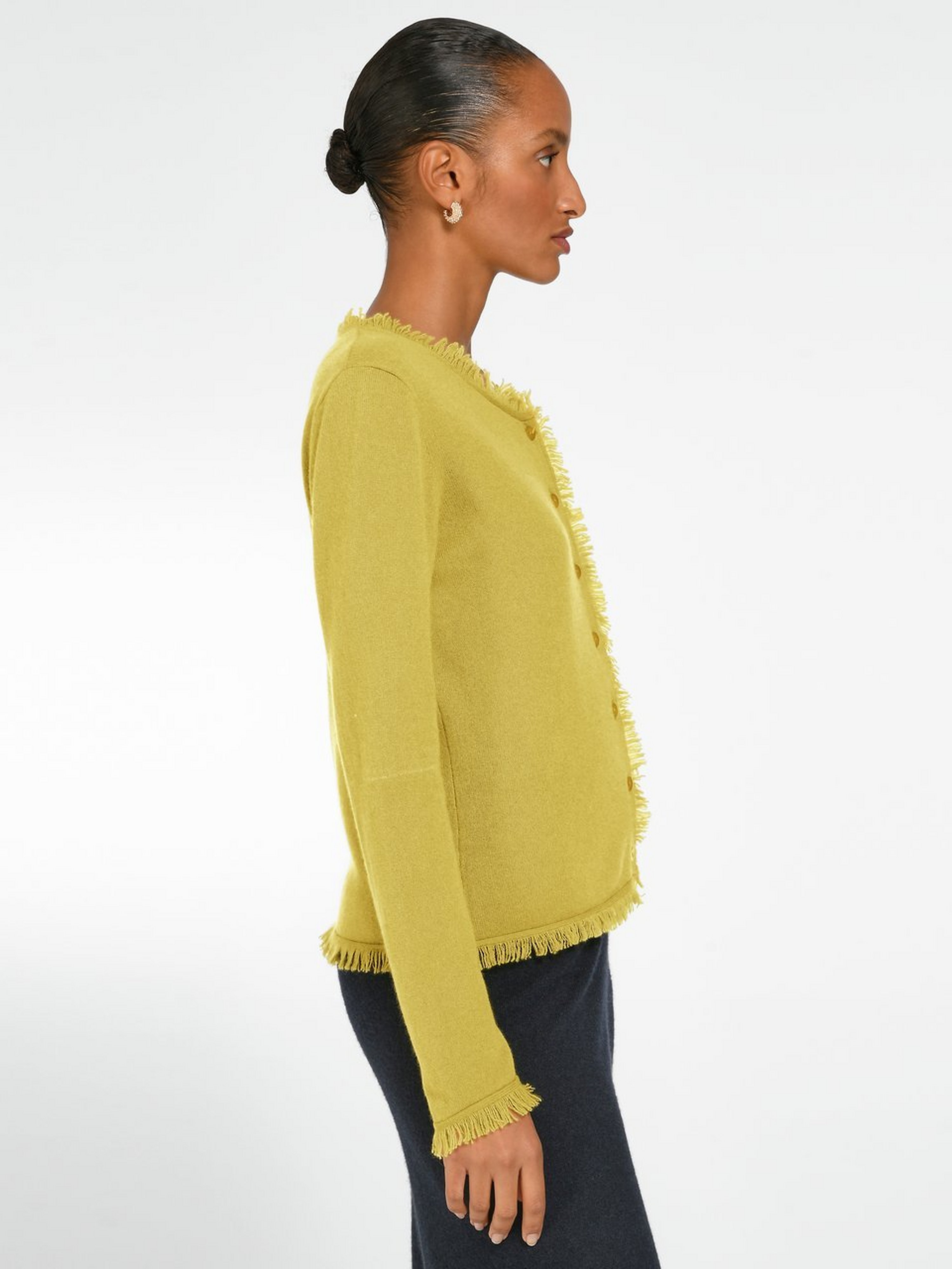 Strickjacke aus Schurwolle und Kaschmir