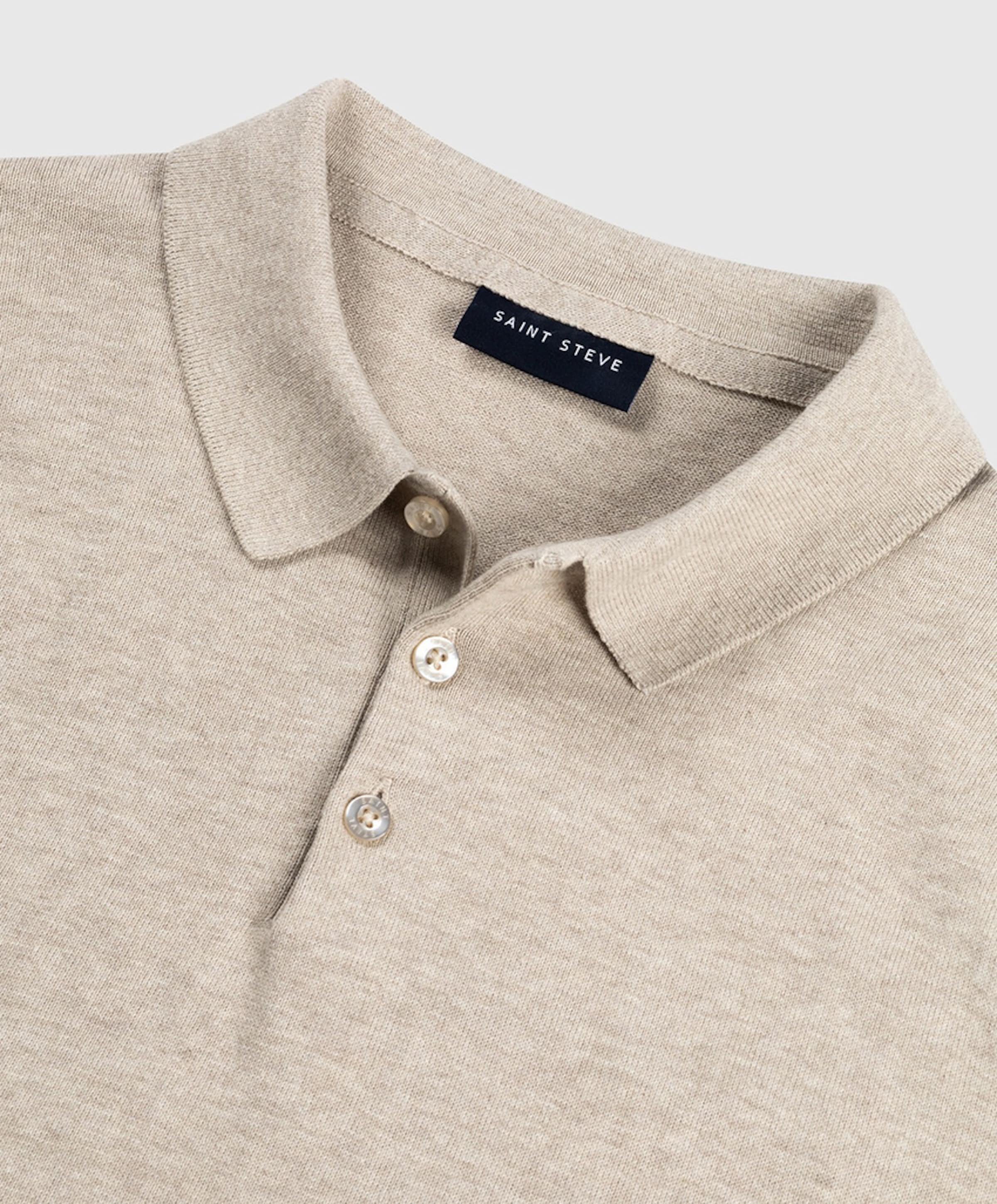 Saint Steve Heren polo beige