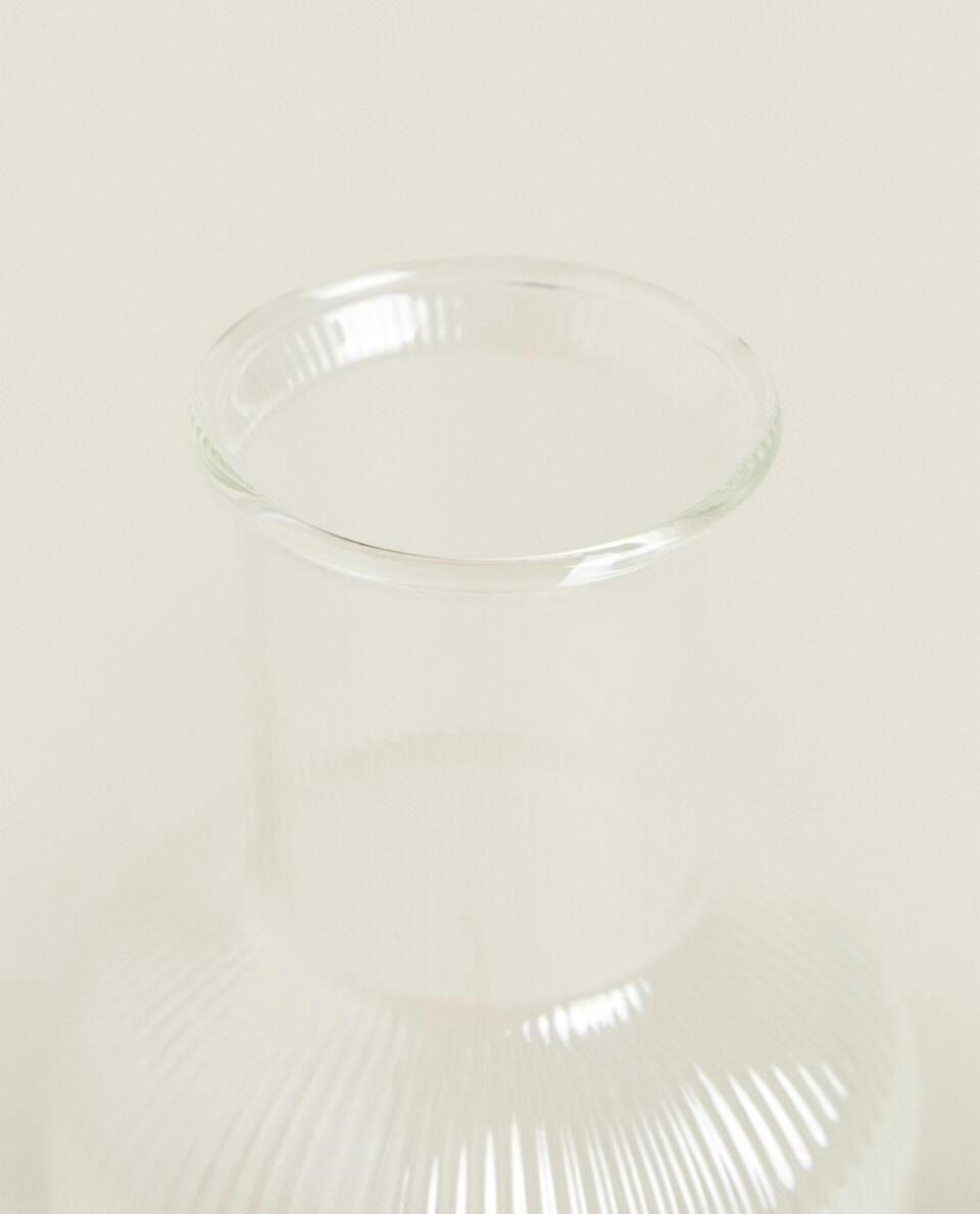 Conjunto de mesa noturna em vidro borossilicato