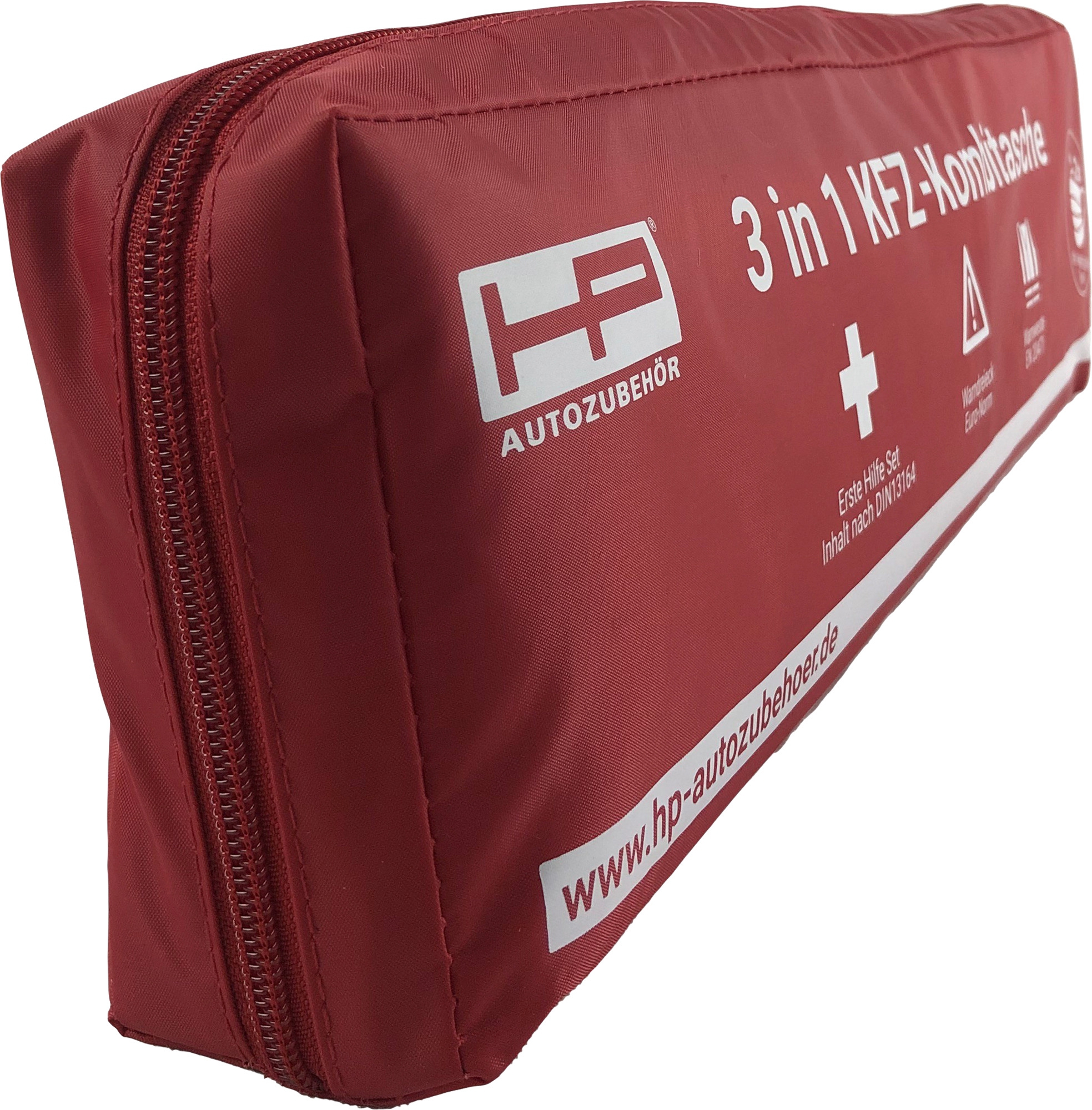 HP Autozubehör KFZ Kombitasche inklusive Mund- und Nasenschutz 3 teilig Rot