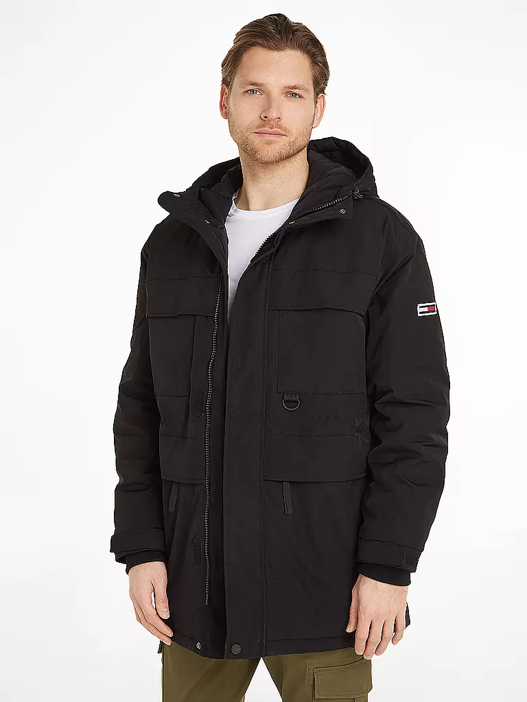 TOMMY JEANS Parka schwarz