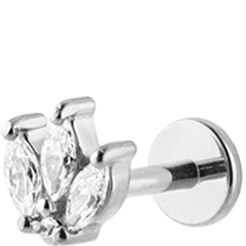 Piercing - Queen - Laiton argenté