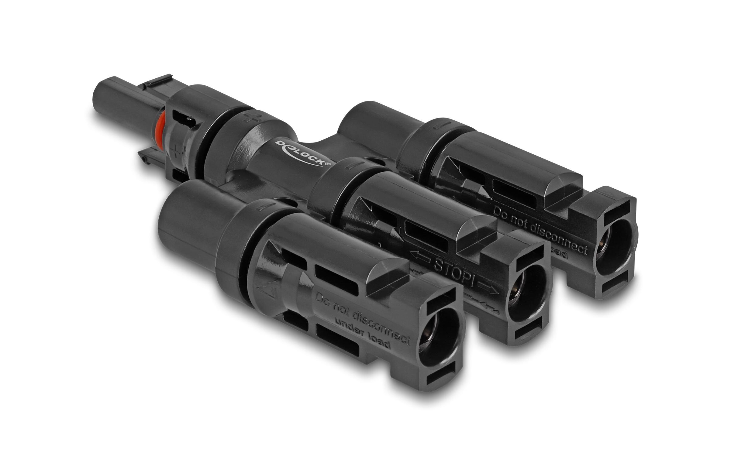 DL4 Solar Konnektor 1x Buchse zu 3x Stecker, IP67Delock DL4 Solar Konnektor 1 x Buchse zu 3 x Stecker