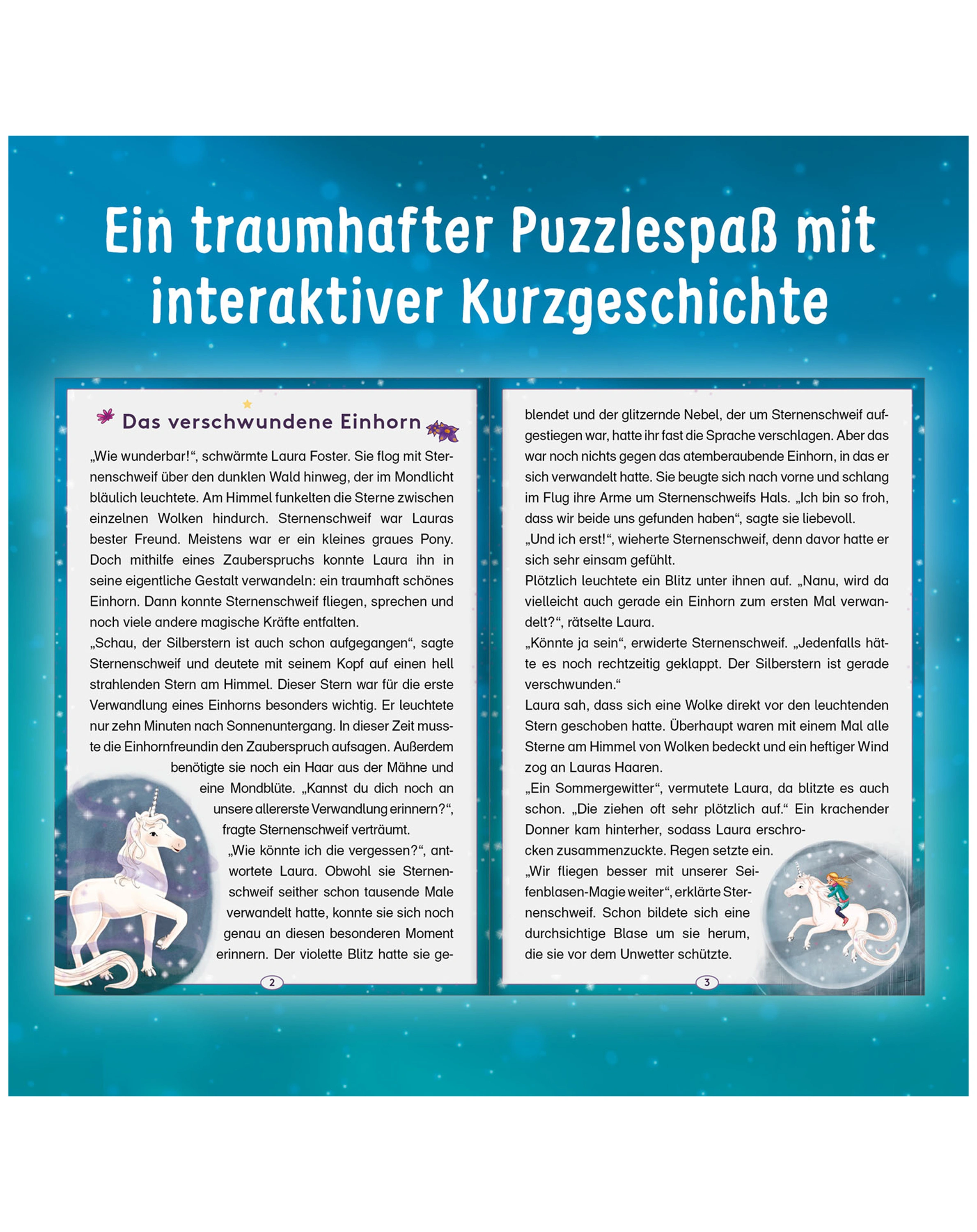 StoryPuzzle STERNENSCHWEIF - DAS VERSCHWUNDENE EINHORN 150-teilig