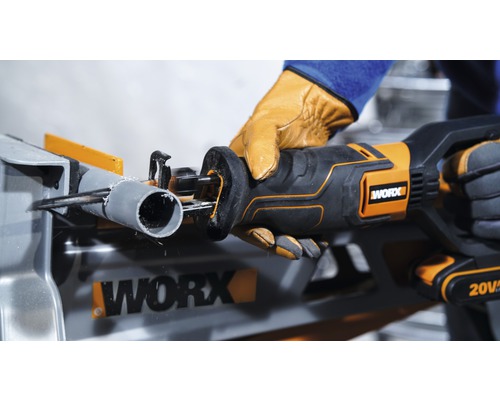 WORX 20V 20mm slag snoerloze reciprozaag WX500.9 + GRATIS bonusartikel 20V accu WA3644 (4,0Ah)