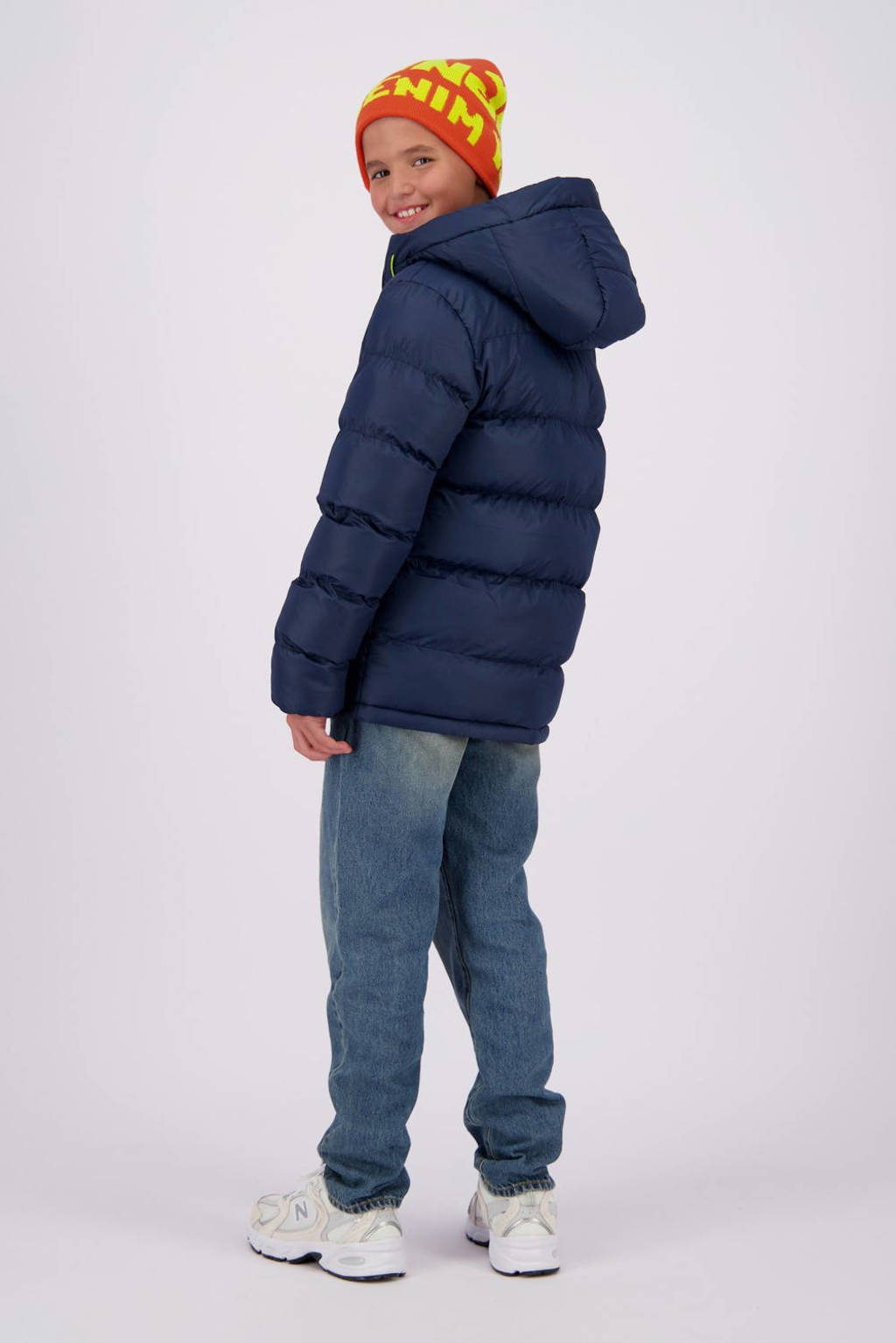 Vingino gewatteerde winterjas Targed donkerblauw