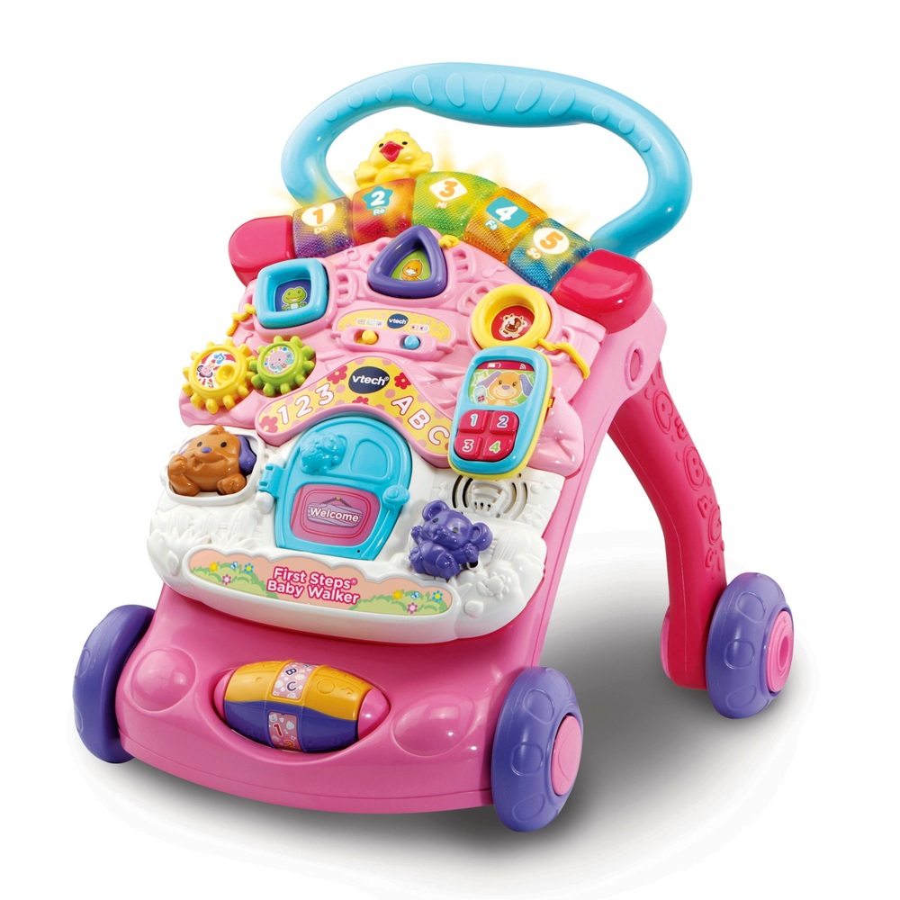 VTech First Steps Babywalker Rosa