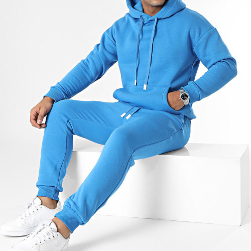 Ensemble Sweat Capuche Et Pantalon Jogging Bleu