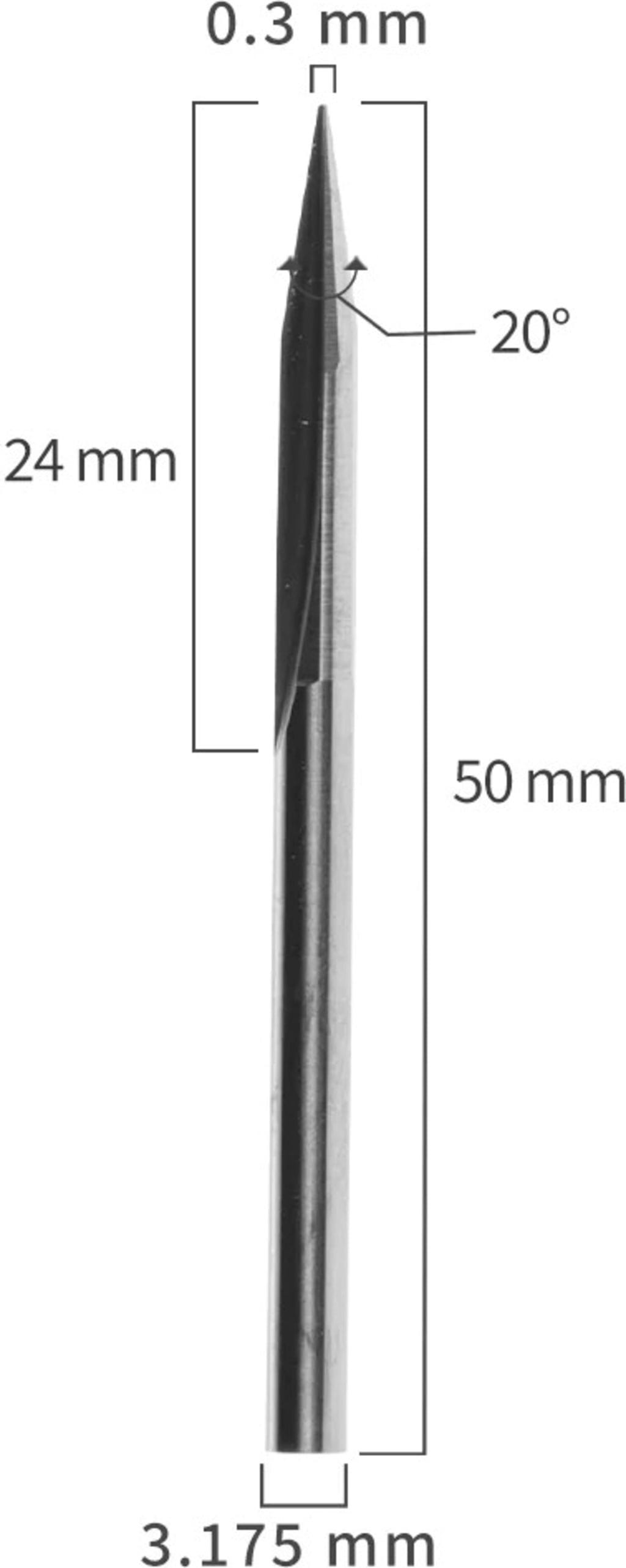 Snapmaker  Straight Groove V-Bits 3er-Set    Für Präzisions- und Detailarbeiten