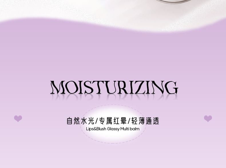 DEROL - Transparante lippen en blush Glazige multibalsem