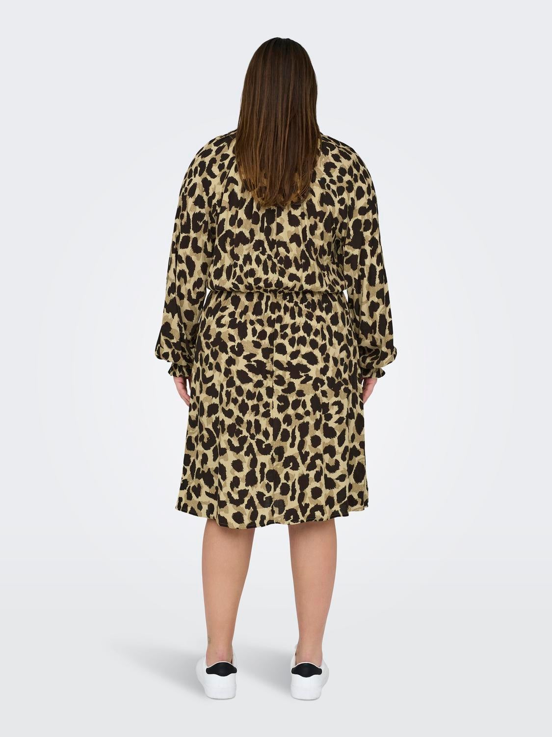 CARVIVIENNE Midikleid Warm Sand
