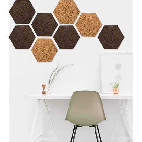 Acoustic hexagonal kork - country