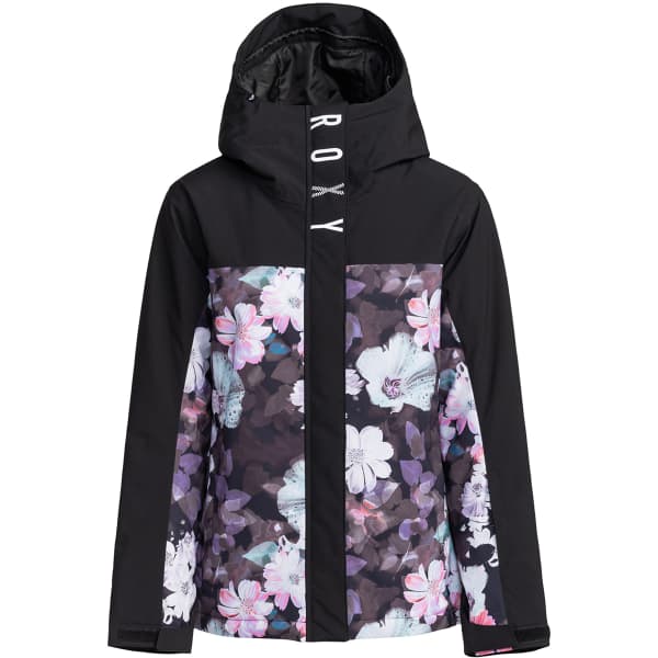 Veste de ski ROXY GALAXY SNJT TRUE BLACK BLURRY FLOWER