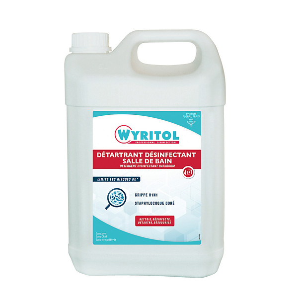 Désinfectant détartrant sanitaires Wyritol 4 en 1 5 L