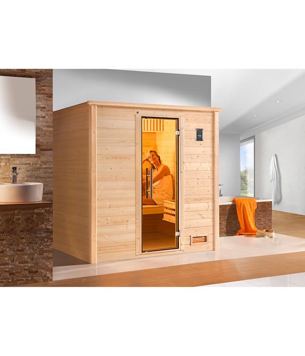 Weka Sauna Bergen mit Glastür