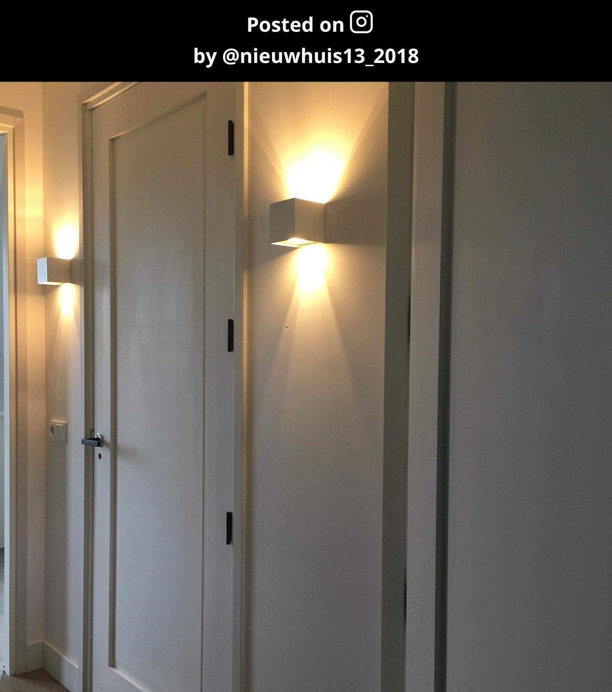 Xio wandlamp vierkant wit