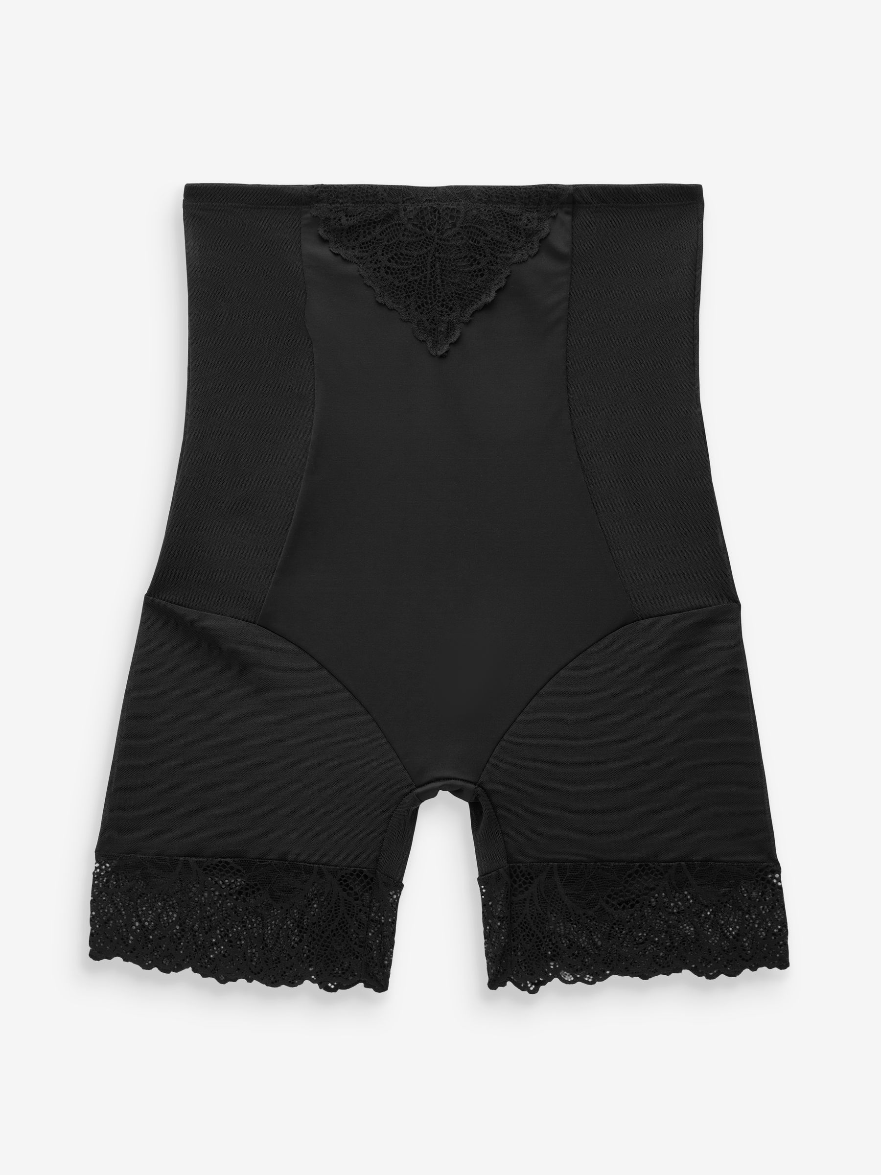 Zwart - Vormende slip met stevige buikcorrectie
