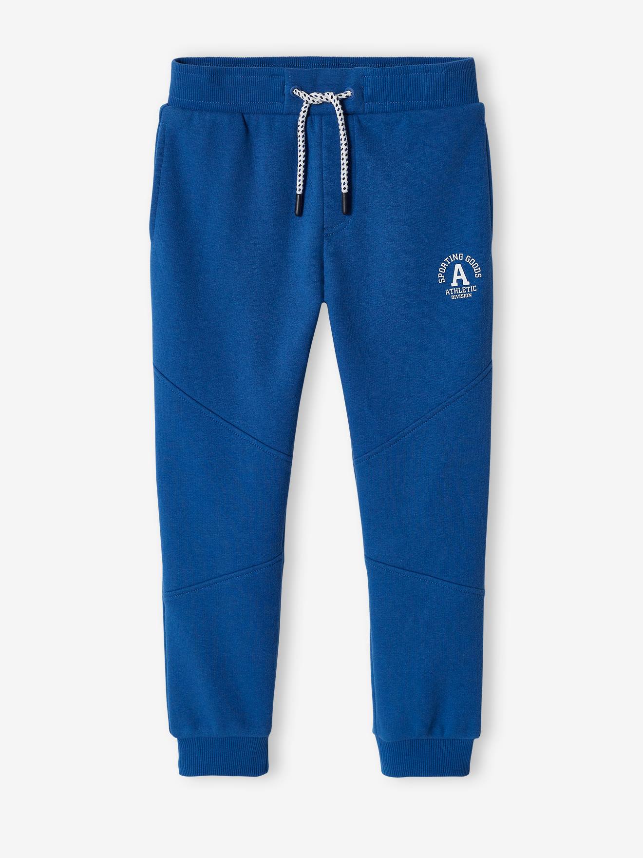 Calças de jogging desportivas para rapazes, azul elétrico