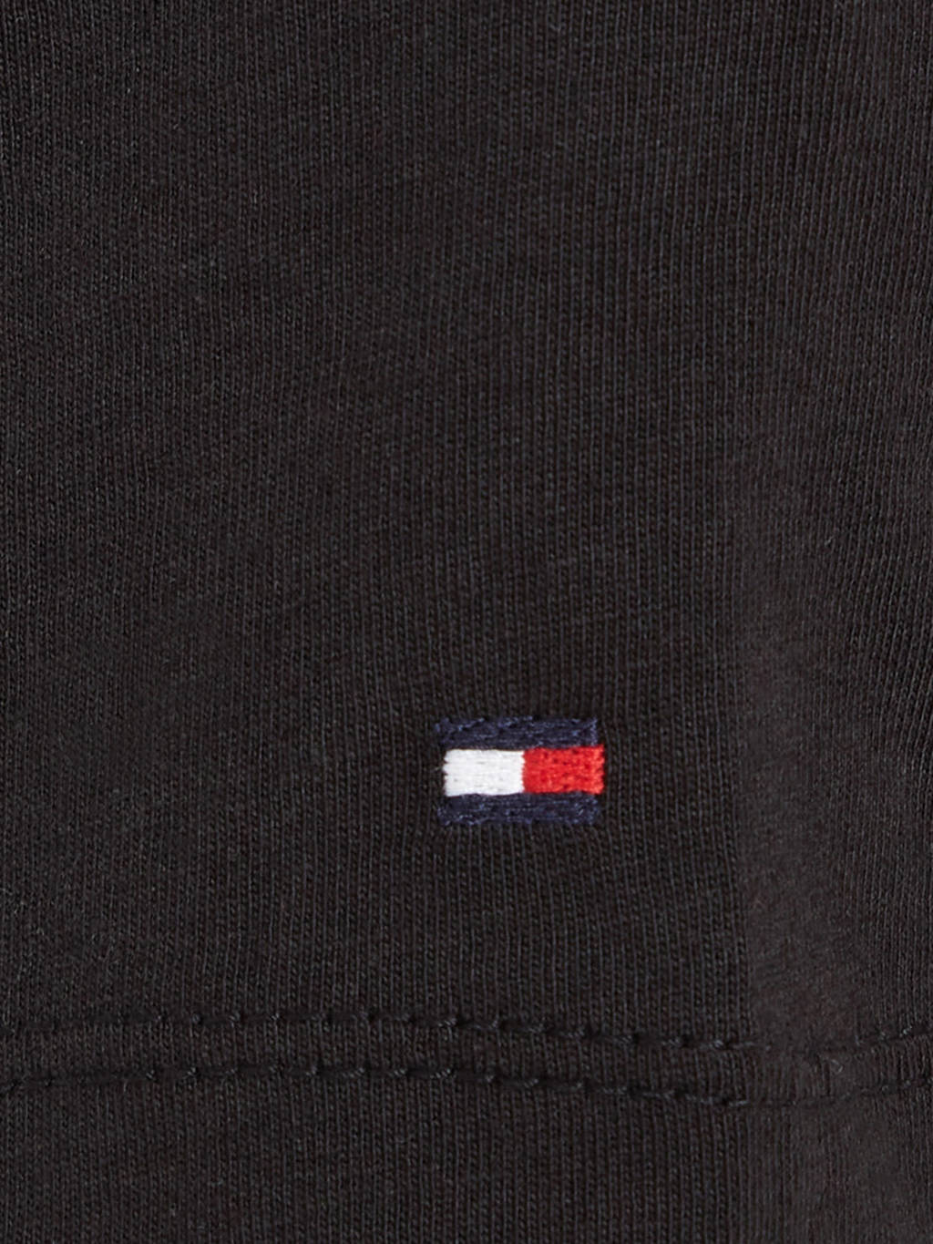 Tommy Hilfiger unisex T-shirt van katoen zwart