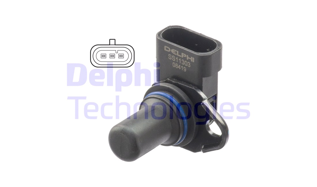 Sensor, knastakselposition