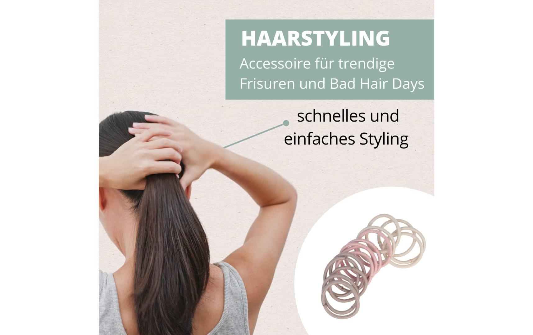 Haargummi Nature Love Mehrfarbig 15 StückSanfte, starke und vielseitige Haargummis