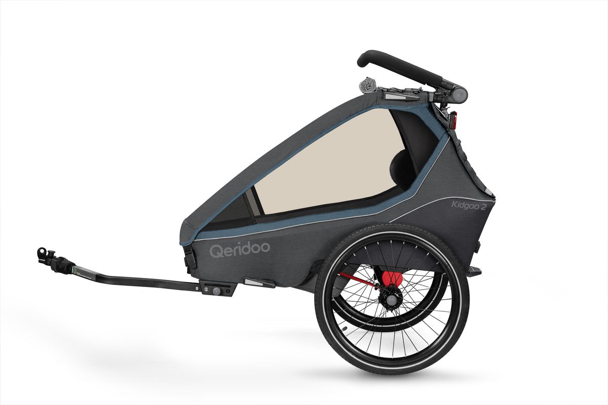 Qeridoo Fahrradanhänger Kidgoo 2 Navy Blue